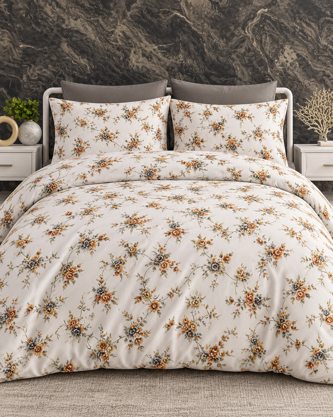 Tek Kişilik Desenli Nevresim Takımı HT17 160x220