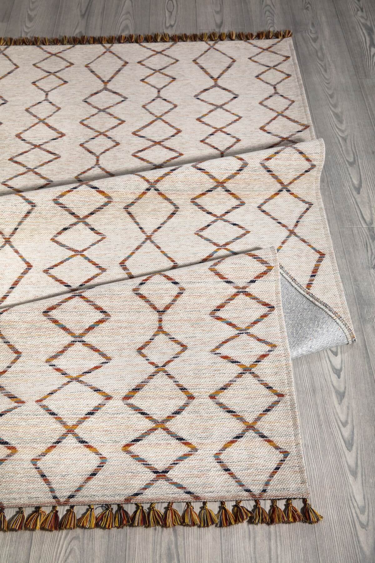 Turuncu Kaymaz Tabanlı Efnan Kilim