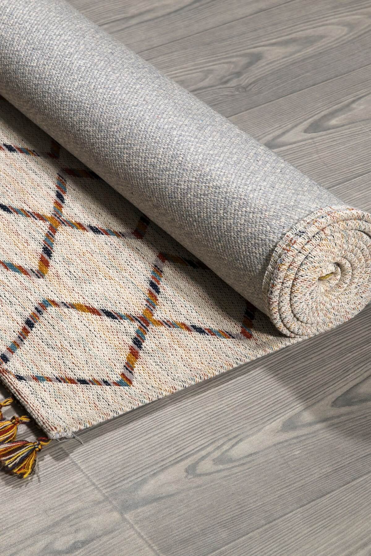 Turuncu Kaymaz Tabanlı Efnan Kilim
