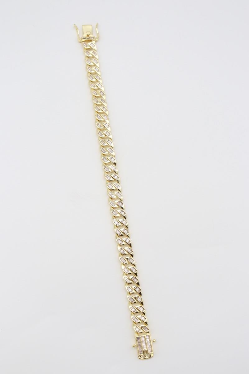 Vıp Dıamond Bileklik 14 K-13407 (19cm)