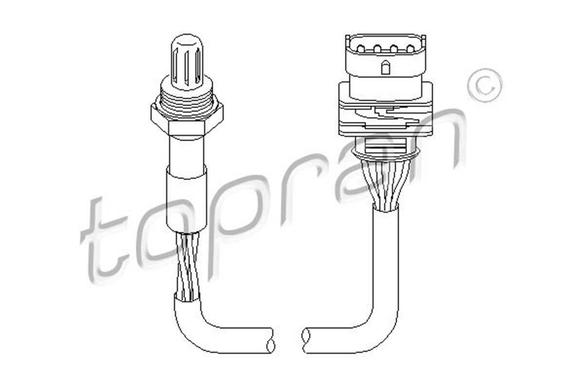 ASTRAOKSİJEN SENSÖRÜ LAMBDA SONDASI ASTRA G-CORSA C-VECTRA B 1.4-1.6 Z14XE-Z16XE-Z16XEP TOPRAN 207054755TOPRANTOPRAN 207054755