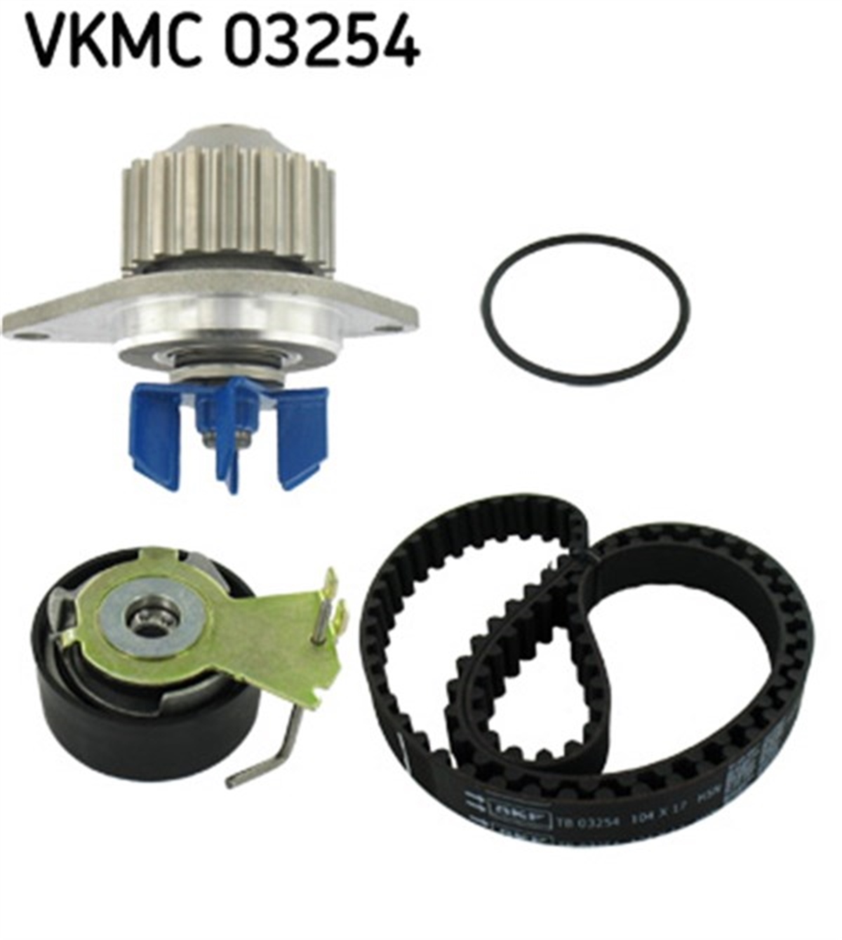 BERLINGODEVİRDAİMLİ EKSANTRİK GERGİ KİTİ P106 II-P206-PARTNER 1.4İ 96 BERLINGO 1.4 96 C2-C3 1.4 02 SKF VKMC03254SKFSKF VKMC03254