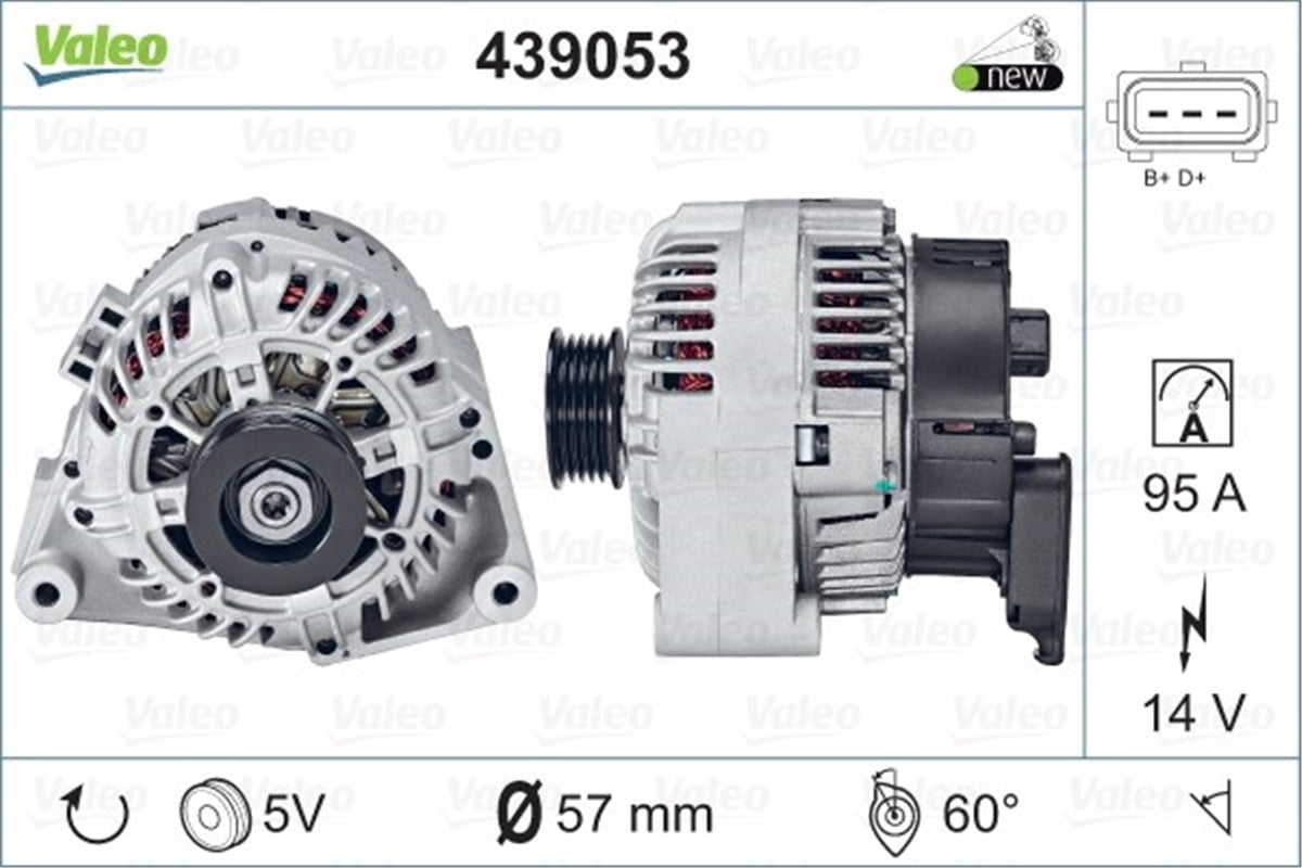 BMWALTERNATÖR BMW 3 SERIES VALEO 439053VALEOVALEO 439053