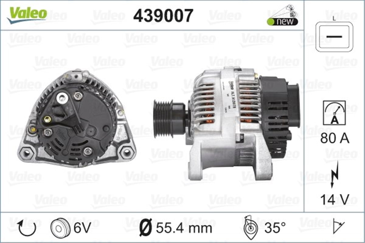 BMWALTERNATÖR BMW VALEO 439007VALEOVALEO 439007