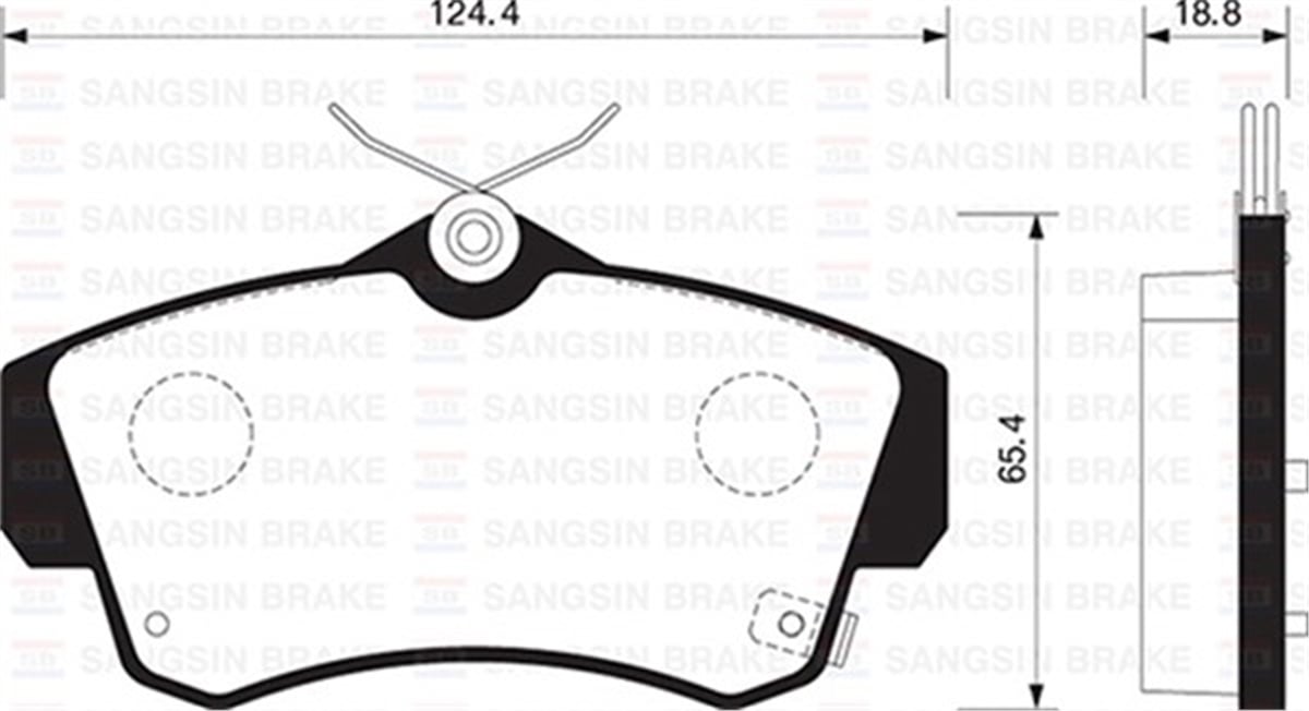 CHRYSLERÖN BALATA CHRYSLER PT CRUISER 1.6 01 2.0 00 2.2 CRD 02 2.4 00 GDB4118 SANGSIN SP1359SANGSINSANGSIN SP1359