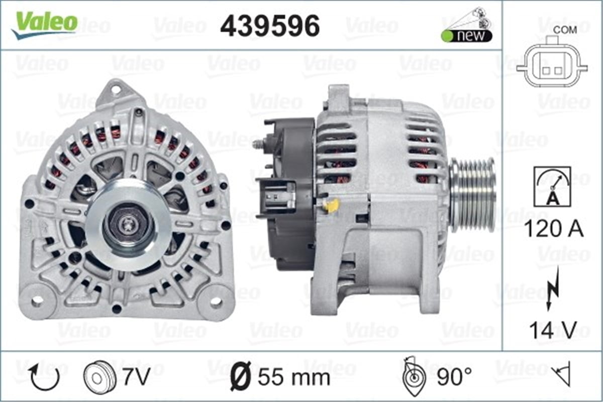 CLIOALTERNATÖR RENAULT CLIO III MODUS TWINGO VALEO 439596VALEOVALEO 439596