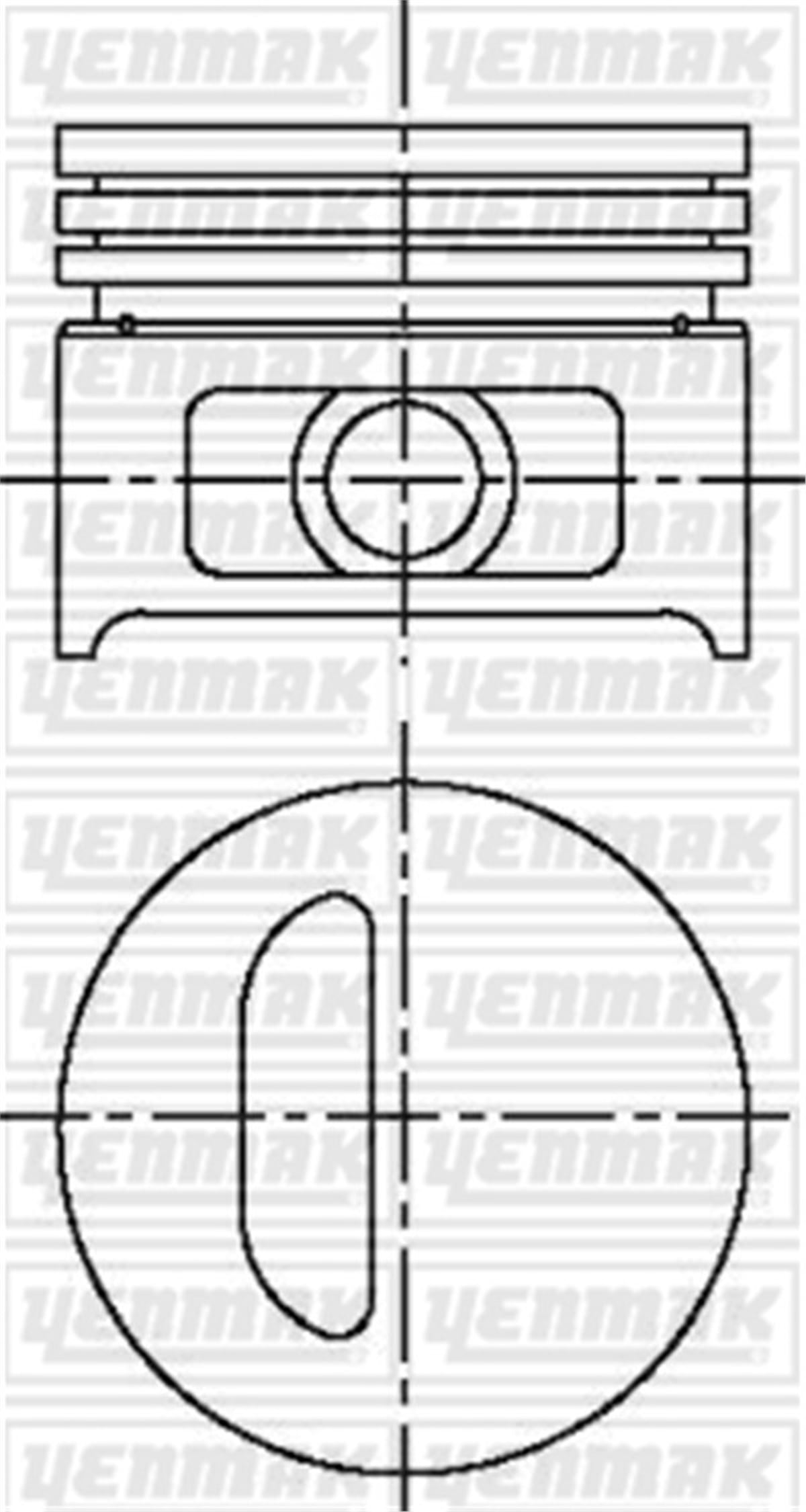 CLIOPISTON SEGMAN STD 75.80MM CLIO 1.2 RL-RN-RT 91-98 E5F A 710 - E7F 708 YENMAK 31-03914-000YENMAKYENMAK 31-03914-000