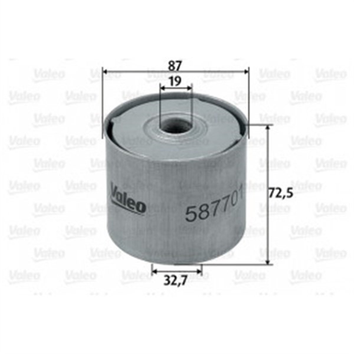 CLIOYAKIT FİLTRESİ MAZOT RENAULT CLIO I 1.9 D-FIESTA IV 1.8D VALEO 587701VALEOVALEO 587701