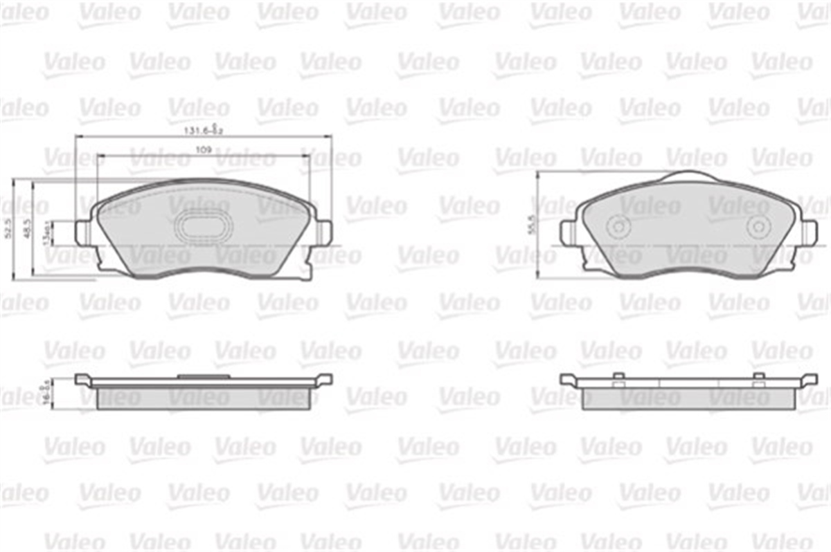 CORSAÖN BALATA LCV COMBO C-CORSA C 1.3-1.7 CDTI 01 MERIVA 03 TIGRA 04 VALEO 872225VALEOVALEO 872225