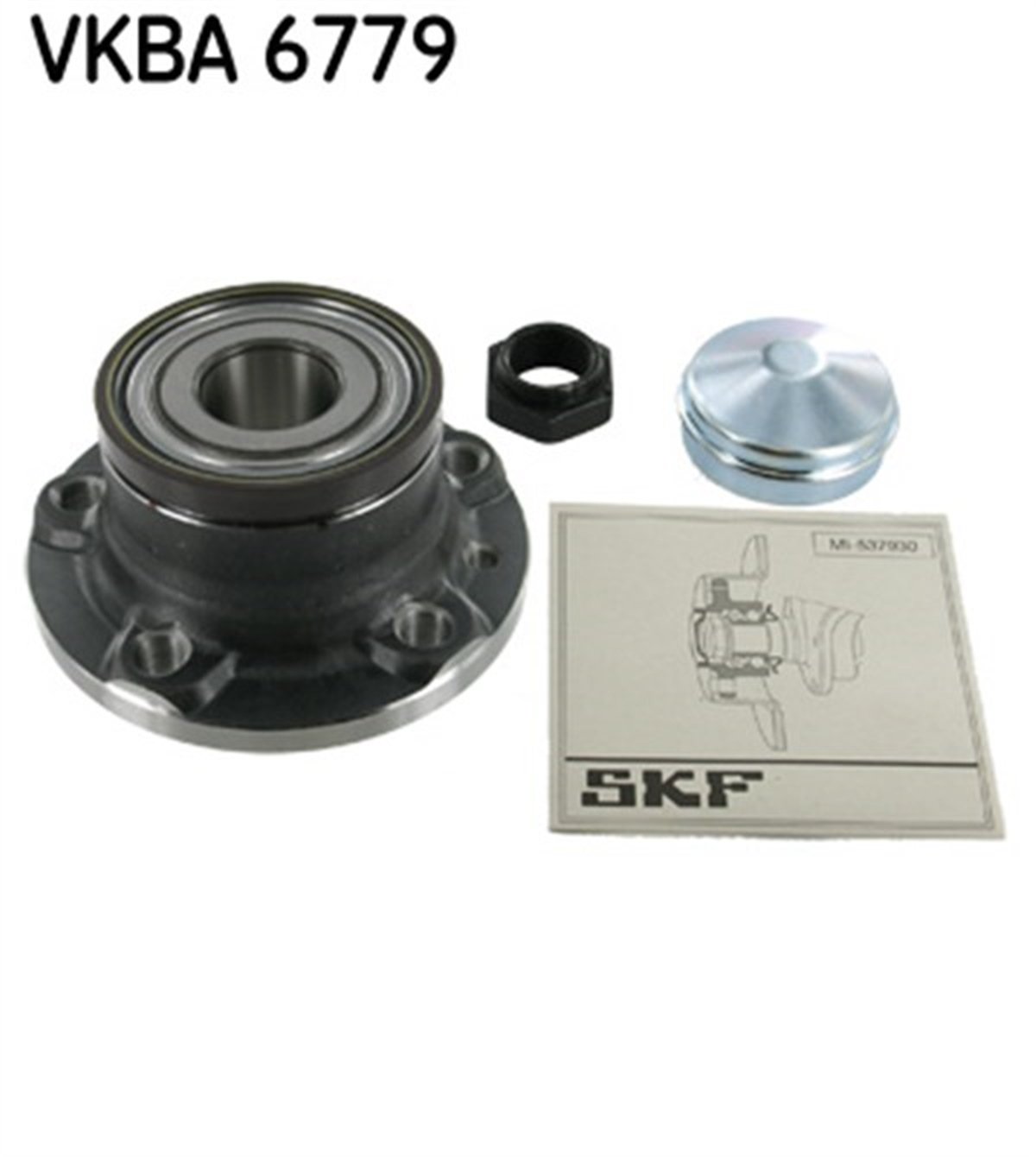DOBLOARKA TEKER RULMANI KİTİ FAZLA YÜK DOBLO 09 ABS Lİ SKF VKBA6779SKFSKF VKBA6779