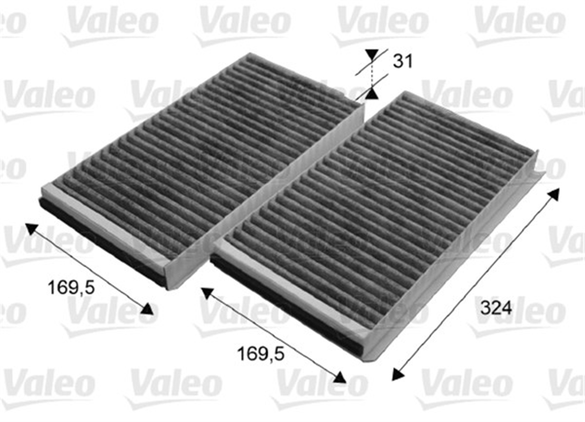 E60POLEN FİLTRESİ 2 Lİ TK BMW 5 E60 08-03 CA VALEO 698864VALEOVALEO 698864