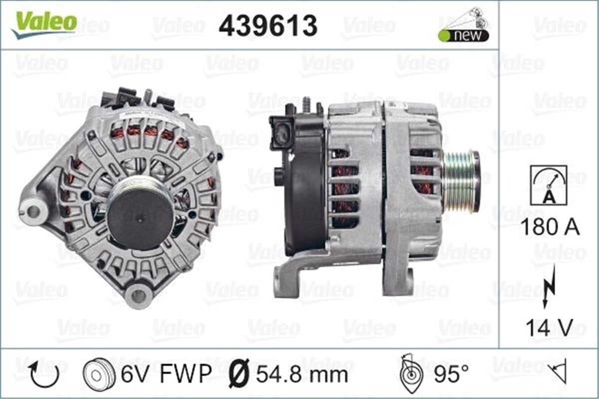 E90ALTERNATÖR BMW 1 E88 E90 3 E90 E91 E92 VALEO 439613VALEOVALEO 439613