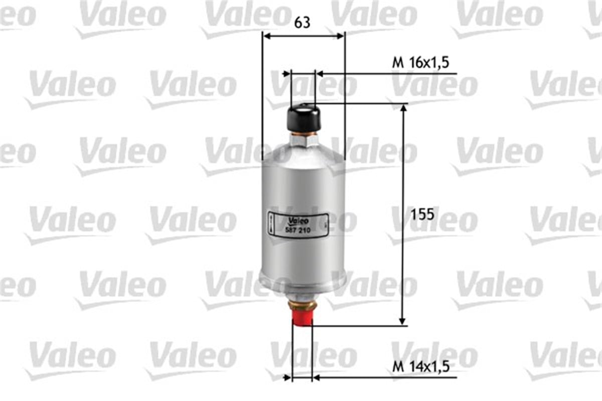 GOLFYAKIT FİLTRESİ BENZİN VOLKSWAGEN GOLF I 1.8 GTI VALEO 587210VALEOVALEO 587210