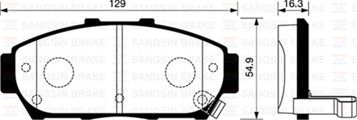 HONDAÖN BALATA DİSK HONDA INTEGRA TYPE-R 97-01 SANGSIN SP1266SANGSINSANGSIN SP1266