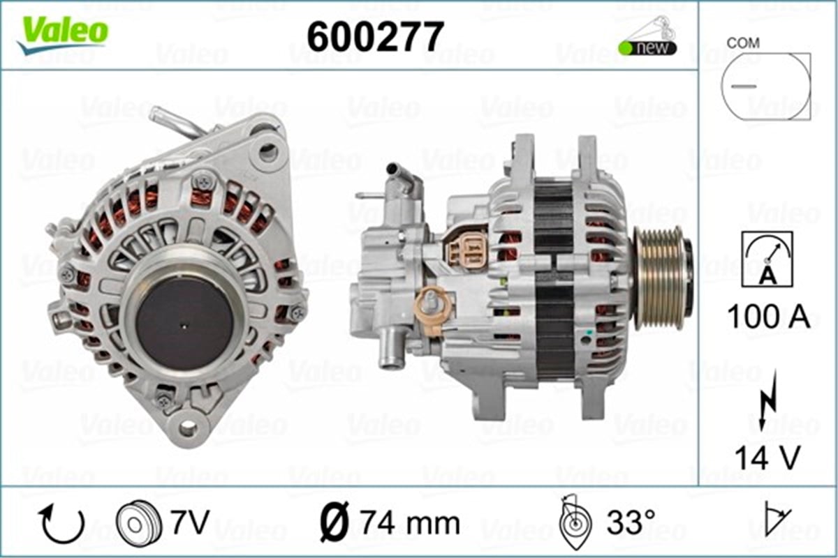 HYUNDAIALTERNATÖR HYUNDAI H1 VALEO 600277VALEOVALEO 600277