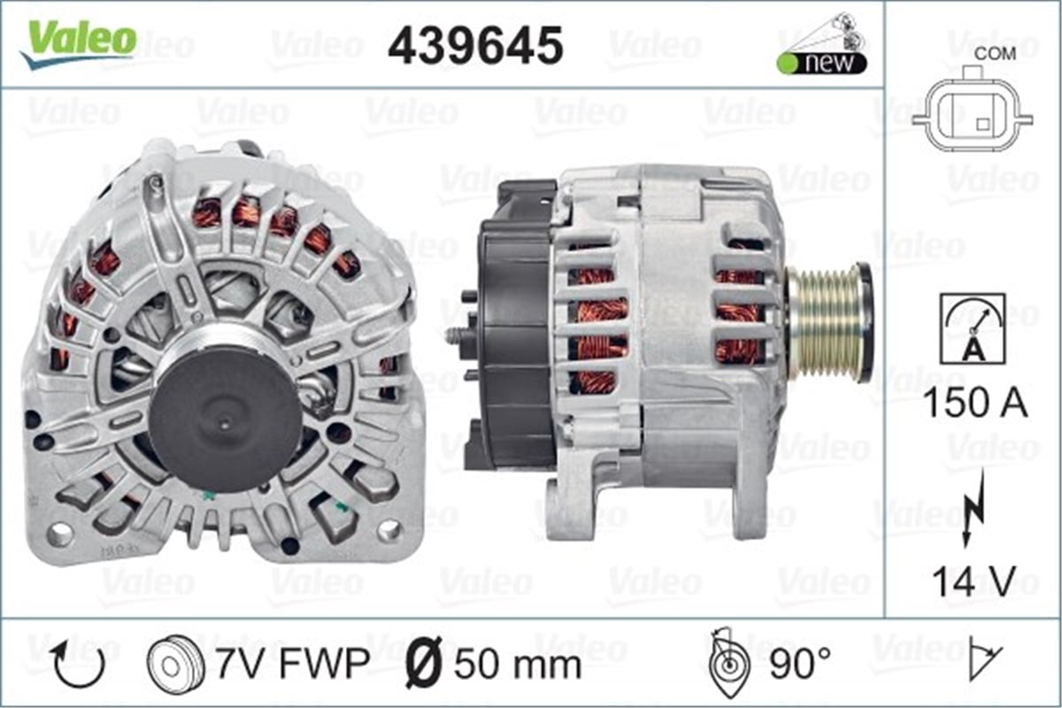 LAGUNAALTERNATÖR RENAULTLAGUNA F4RT MOT. TG15C143 VALEO 439645VALEOVALEO 439645