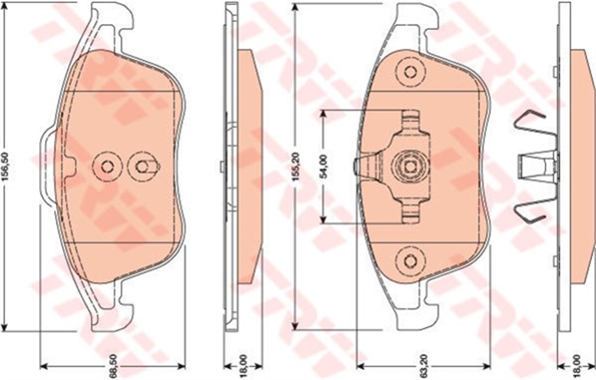 LATITUDEÖN BALATA LGN III 2.0-3.0 DCI 10-07 LGN 3.0DCİ 12 LATITUDE 3.0DCİ 11 TRW GDB1788TRWTRW GDB1788
