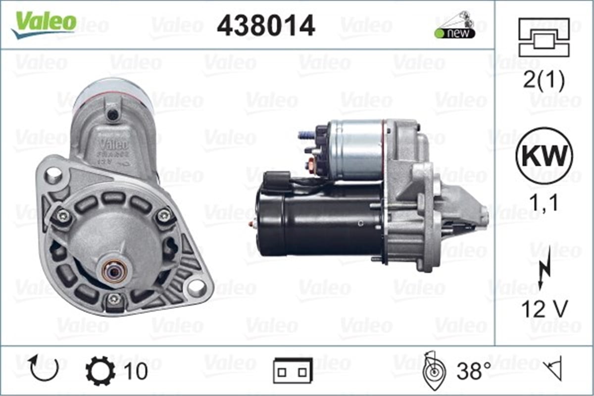 OPELMARŞ MOTORU OPEL VALEO 438014VALEOVALEO 438014