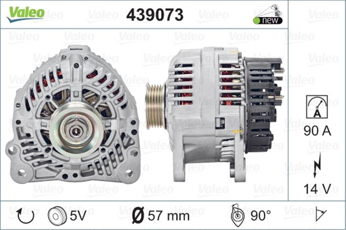 PASSATALTERNATÖR VAG PASSAT A4 VALEO 439073VALEOVALEO 439073
