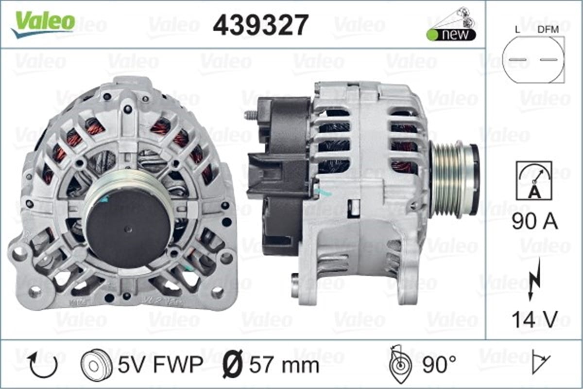 PASSATALTERNATÖR VAG PASSAT A4 VALEO 439327VALEOVALEO 439327