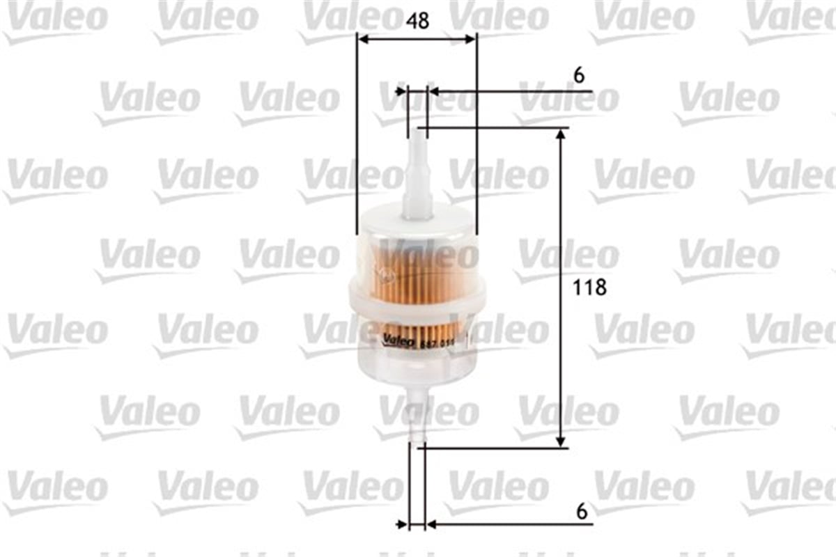 POLOYAKIT FİLTRESİ BENZİN VOLKSWAGEN GOLF II 1.6-POLO II 1.0 COUPE VALEO 587011VALEOVALEO 587011