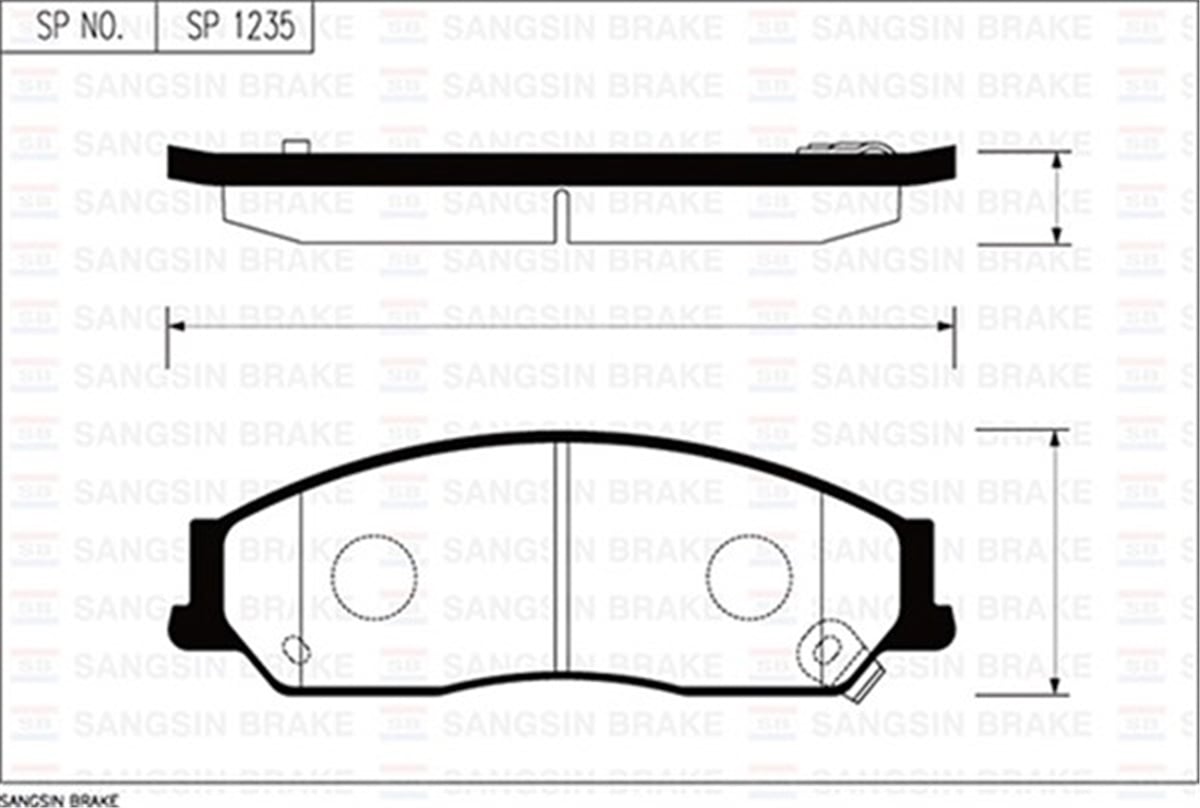 TOYOTAÖN BALATA DİSK TOYOTA CAMRY 2.4-3.0 02-06 SANGSIN SP1235SANGSINSANGSIN SP1235