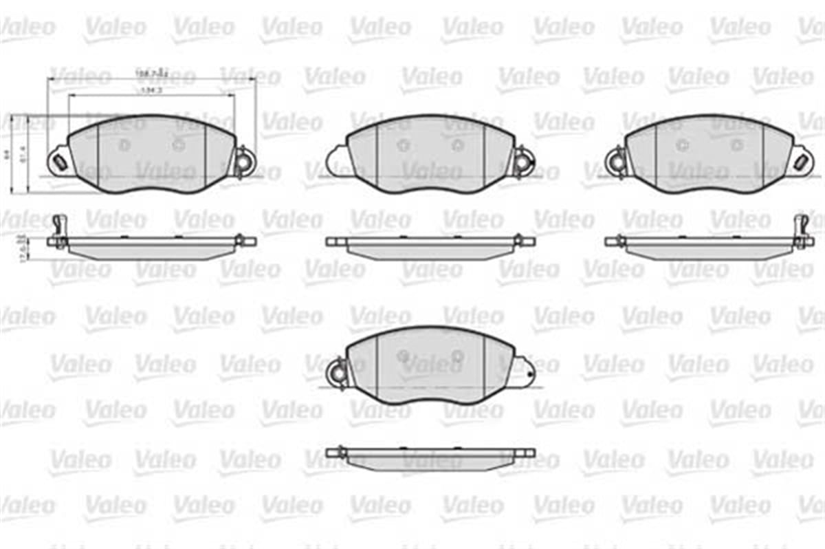TRANSITÖN BALATA LCV TRANSIT V184 01 VALEO 872577VALEOVALEO 872577