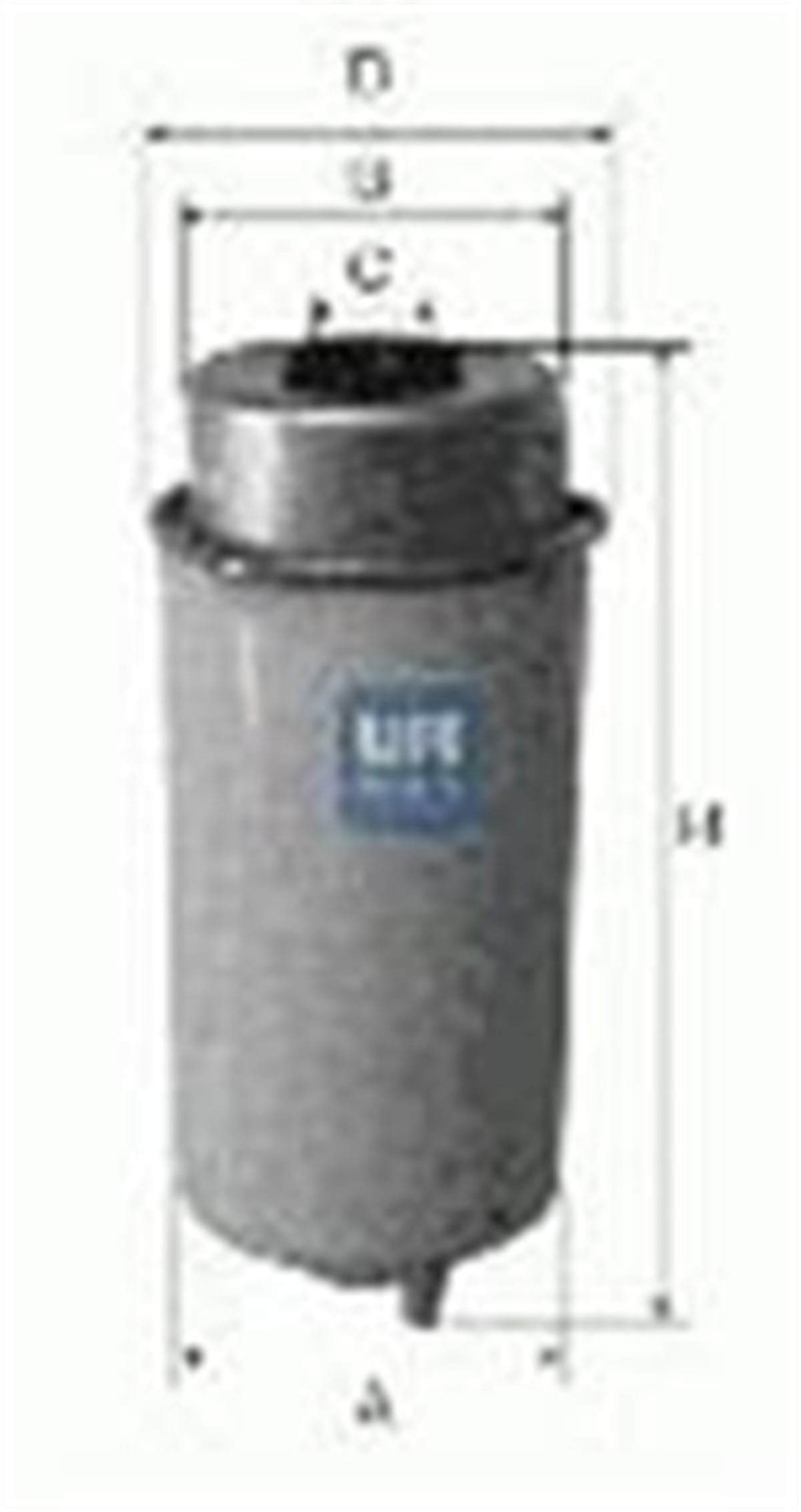 TRANSITYAKIT FİLTRESİ TRANSIT 2.0TDCI-2.4TDCI 09-10 UFI 2445700UFIUFI 2445700