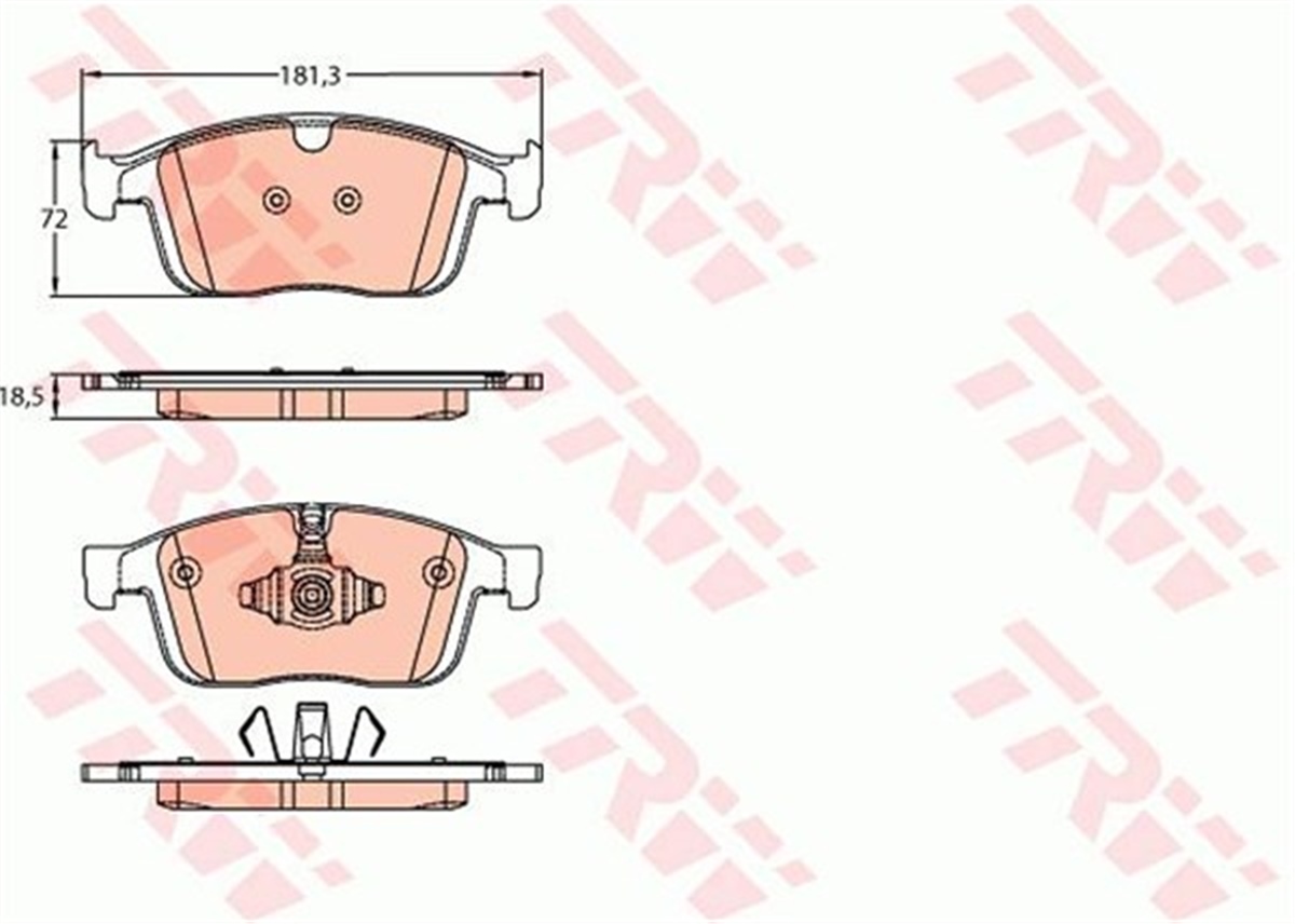 VOLVOÖN BALATA VOLVO XC60 D3 2015-17 D4 15-17 T5 2015-2017 T6 2013 156 TRW GDB2146TRWTRW GDB2146