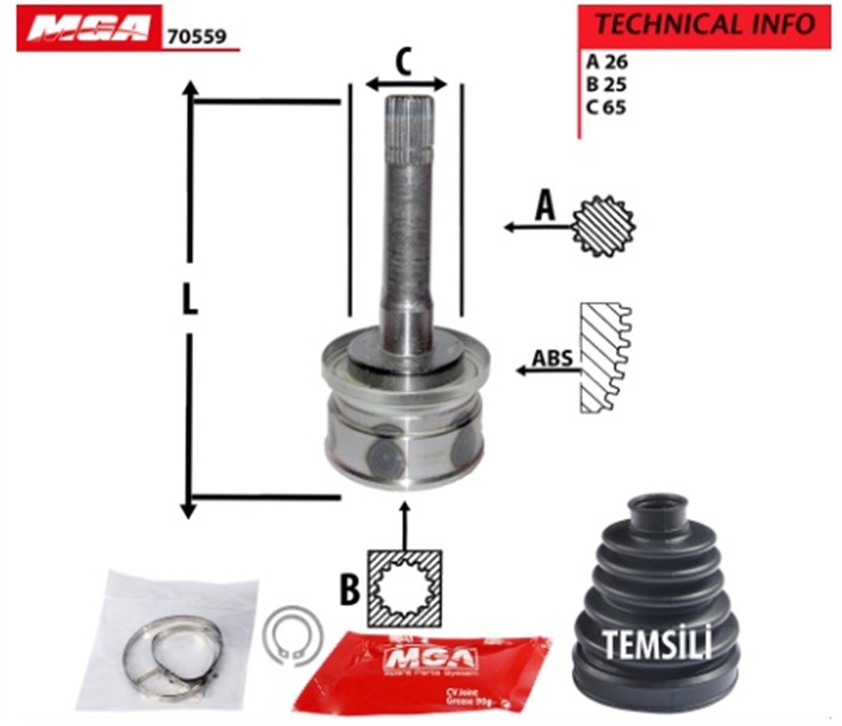 YEDEK PARÇAAKS KAFA DIS-MAZDA B2500 98>02 