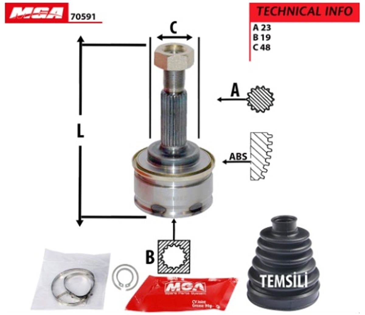 YEDEK PARÇAAKS KAFA DIS-NISSAN MICRA-K11 92>02 