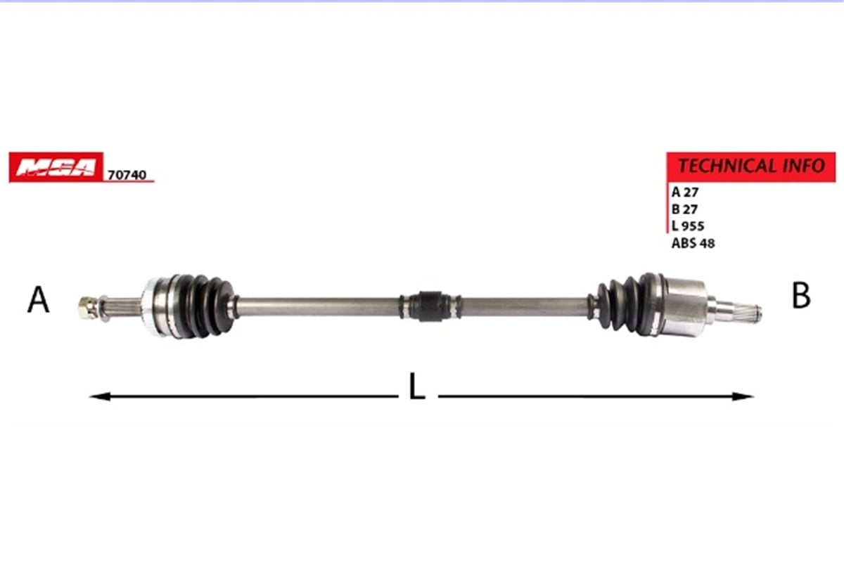 YEDEK PARÇAAKS KOMPLE SAG-ABSLI-HYUNDAI TUCSON 04>10 4×2 