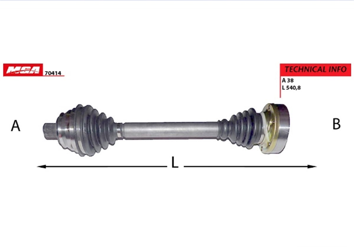 YEDEK PARÇAAKS KOMPLE SAĞ-SOL VW TRANSPORTER T4 2.4D 2.5TDI 701407271M -MGA-70414MGAMGA-70414