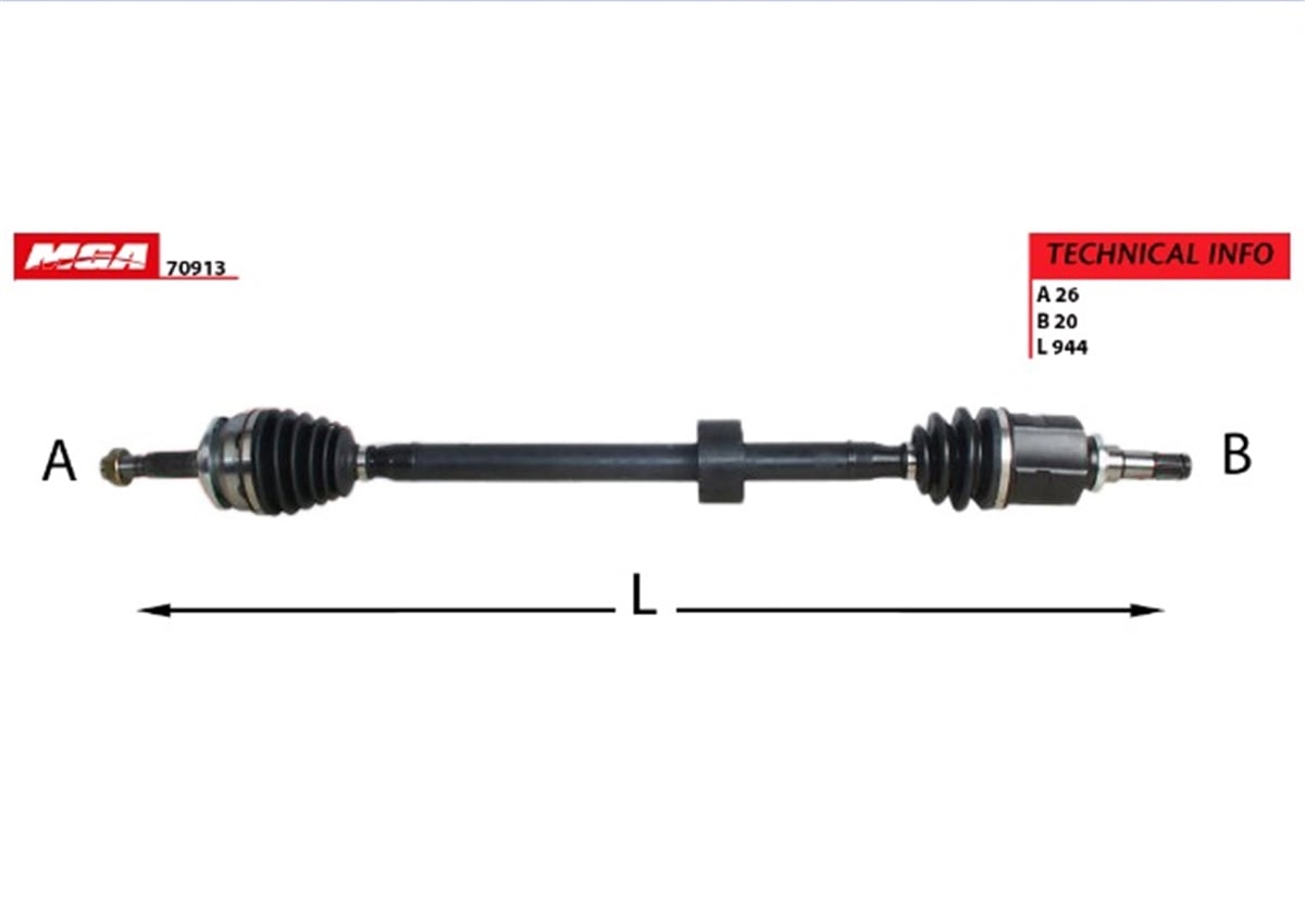 YEDEK PARÇAAKS KOMPLE SAG (TOYOTA: COROLLA-AURIS 1.6 VVTI BENZINLI MAN.-OTOM. 13>16 / COROLLA 1.6 MAN.-OTOM. 16> )MGAMGA-70913