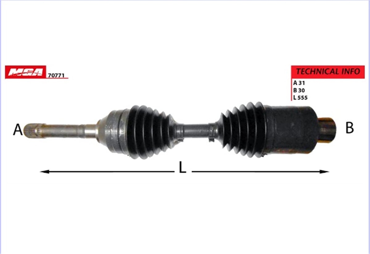 YEDEK PARÇAAKS KOMPLE SOL-TATA XENON 11>14  266733750120 -MGA-70771MGAMGA-70771