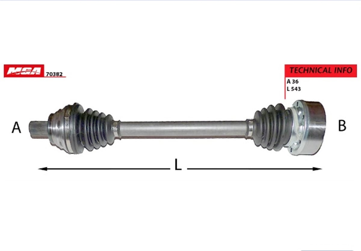 YEDEK PARÇAAKS KOMPLE SOL-VW GOLF V/JETTA/AUDI A3/SKODA OCTAVIA 1.6 BSE BGU  1K0407271DJ -MGA-70382MGAMGA-70382