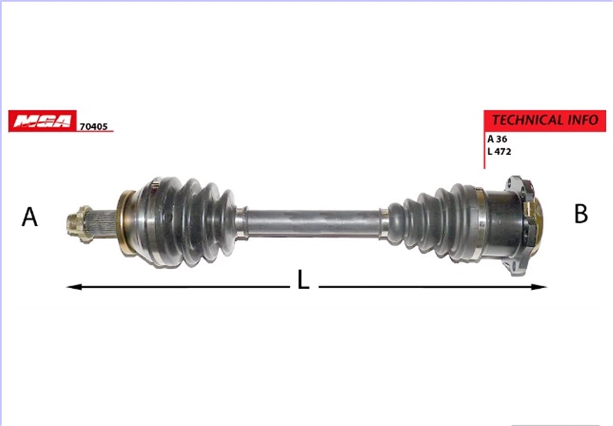 YEDEK PARÇAAKS KOPMLE SOL-VW POLO/SKODA FABIA/SEAT CORDOBA/IBIZA  1,4 TDI 6Q0407271DE -MGA-70405MGAMGA-70405