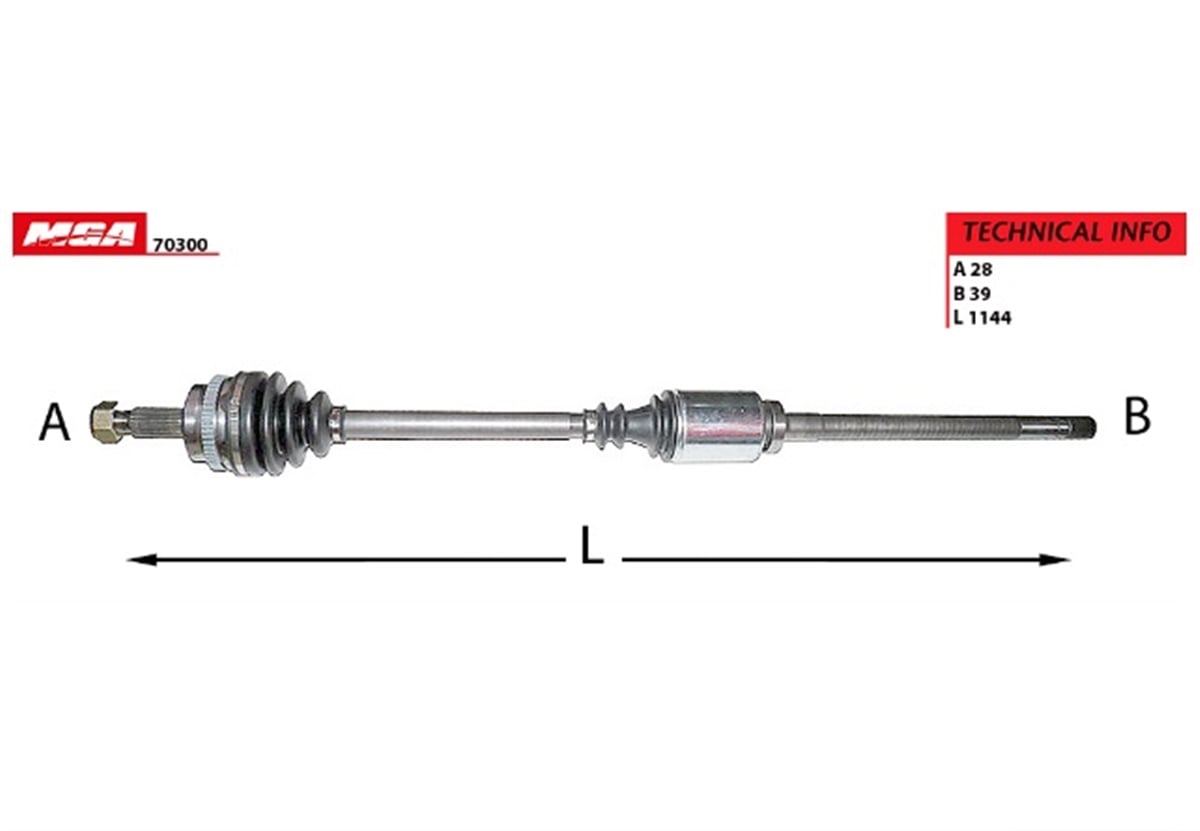 YEDEK PARÇAAKS SAG ABSLI 51DIS  RENAULT  MASTER  II 2.5DCI 01-06  8200499895 -MGA-70300MGAMGA-70300