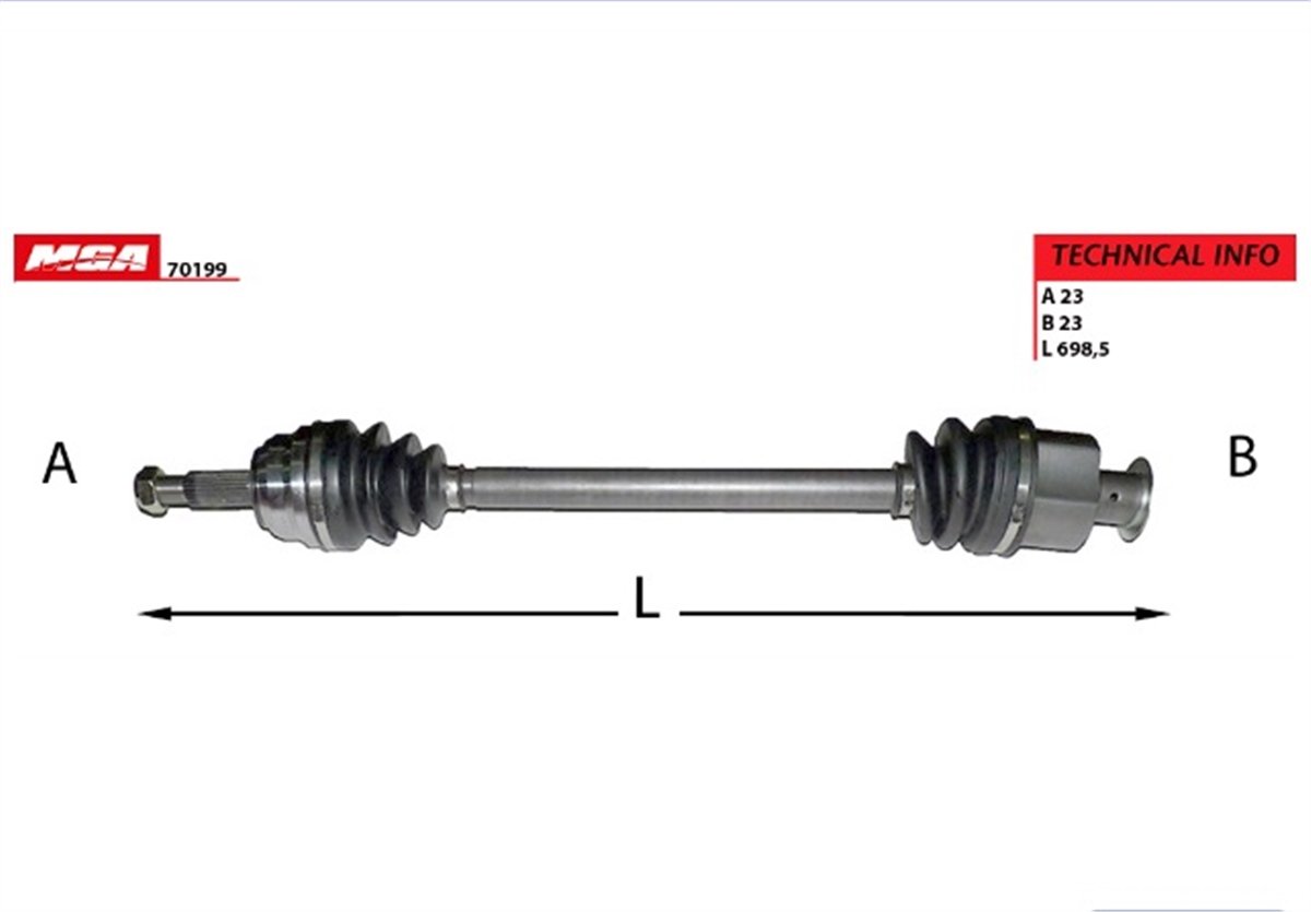 YEDEK PARÇAAKS SAĞ-SOL  RENAULT  R21 CONCORDE  7701349921 -MGA-70199MGAMGA-70199