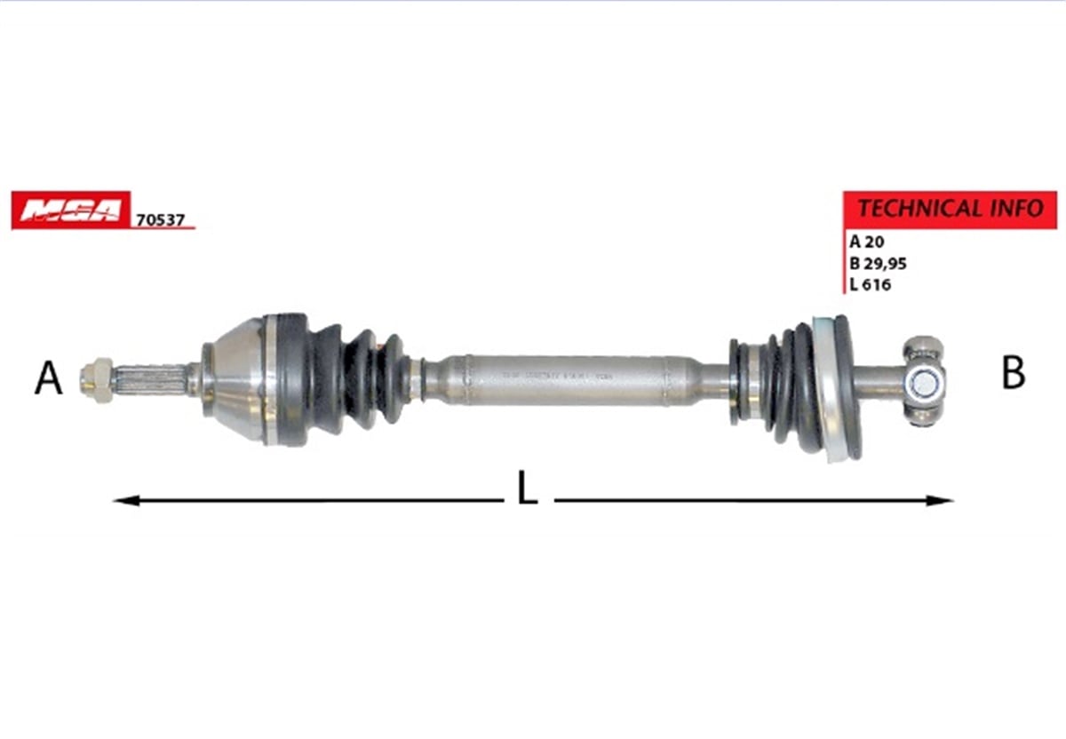 YEDEK PARÇAAKS SOL  DACIA  SOLENZA 1.4MPI  6001548121 -MGA-70537MGAMGA-70537