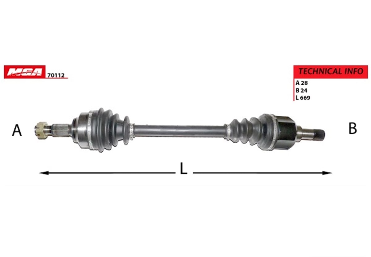 YEDEK PARÇAAKS SOL  FIAT  SCUDO 1.6JTD  06--/ PEUGEOT 407  3272GG -MGA-70112MGAMGA-70112
