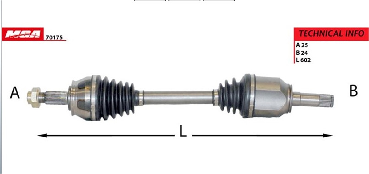 YEDEK PARÇAAKS SOL KOMPLE ( FIAT : DOBLO 1.3 MJTD 10> )MGAMGA-70175