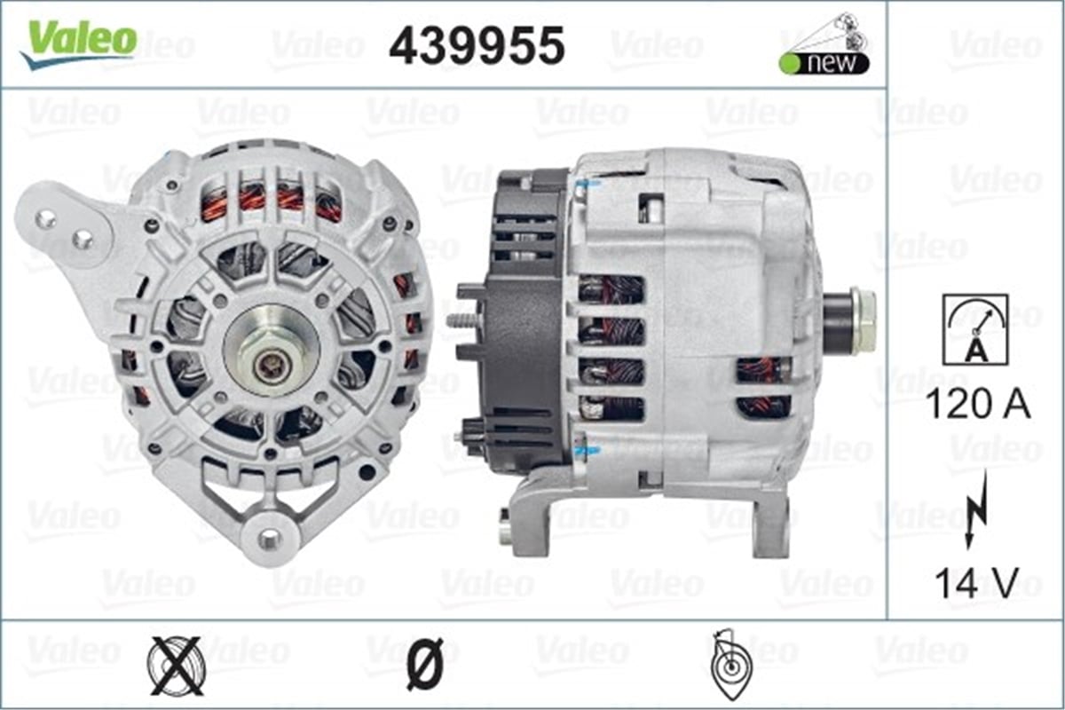 YEDEK PARÇAALTERNATÖR PERKINS SG10B090 VALEO 439955VALEOVALEO 439955