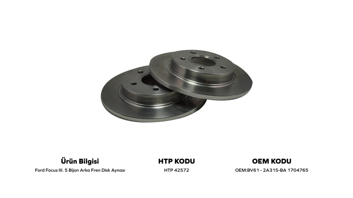 YEDEK PARÇAARKA FREN DİSK AYNASI FOCUS III 5 BİJON Q271MM 2003-2010HATİPOĞLU*HTP42572