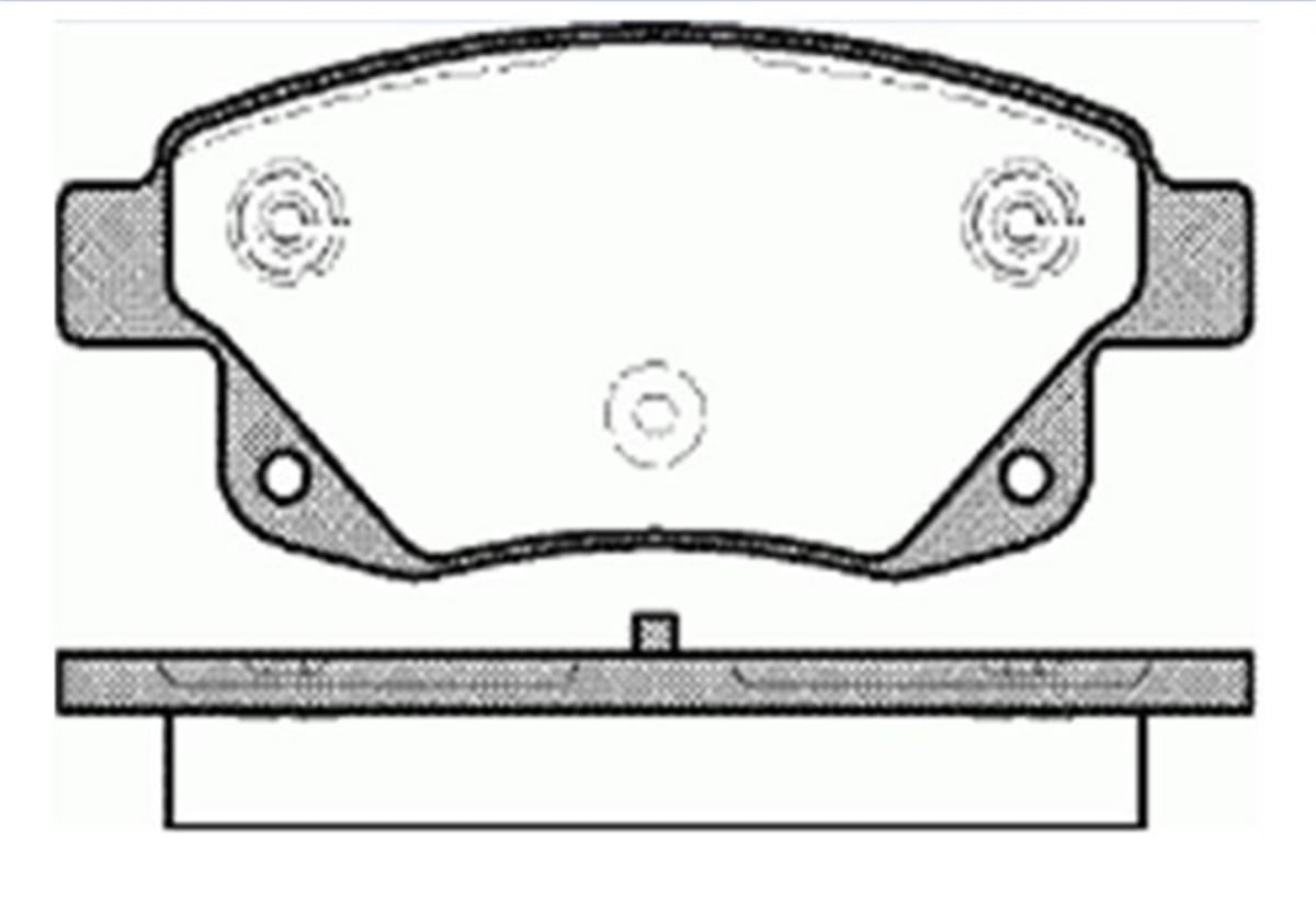 YEDEK PARÇAARKA FREN DISK BALATA  FORD  TRANSIT V347 06-                                                17-15100106 - WVA 24486 6C11 2M008 AB -MGA-55260MGAMGA-55260