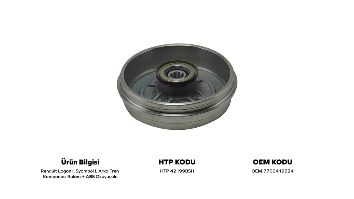 YEDEK PARÇAARKA KAMPANA BİLYALI+ABS OKUYUCULU LOGAN/SYMBOL 1.2/1.4/1.5 DCI/1.6HATİPOĞLU*HTP42199BSH