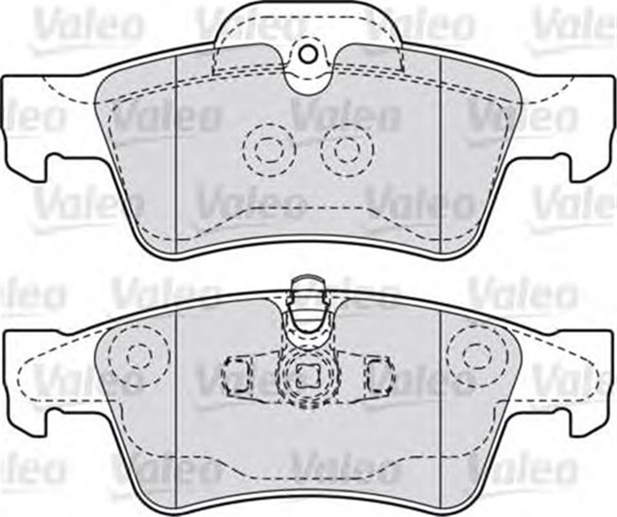 YEDEK PARÇAARKA ÖN BALATA MB W164 280CDI ML320CDI ML350 ML500 05-10 W211 02-08 W251 06 W463 12 X164 06 VALEO 598802VALEOVALEO 598802