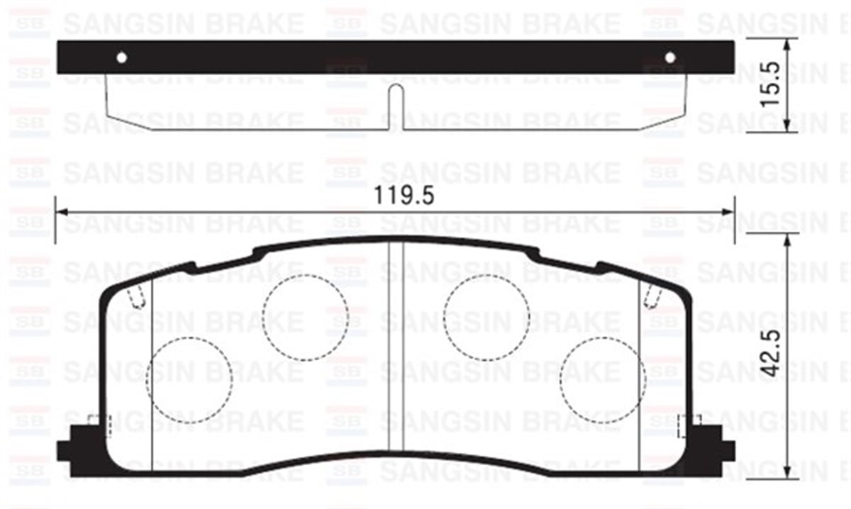 YEDEK PARÇABALATA ARKA DİSK TOYOTA PREVIA 2.4 00 GDB1138 SANGSIN SP2036SANGSINSANGSIN SP2036