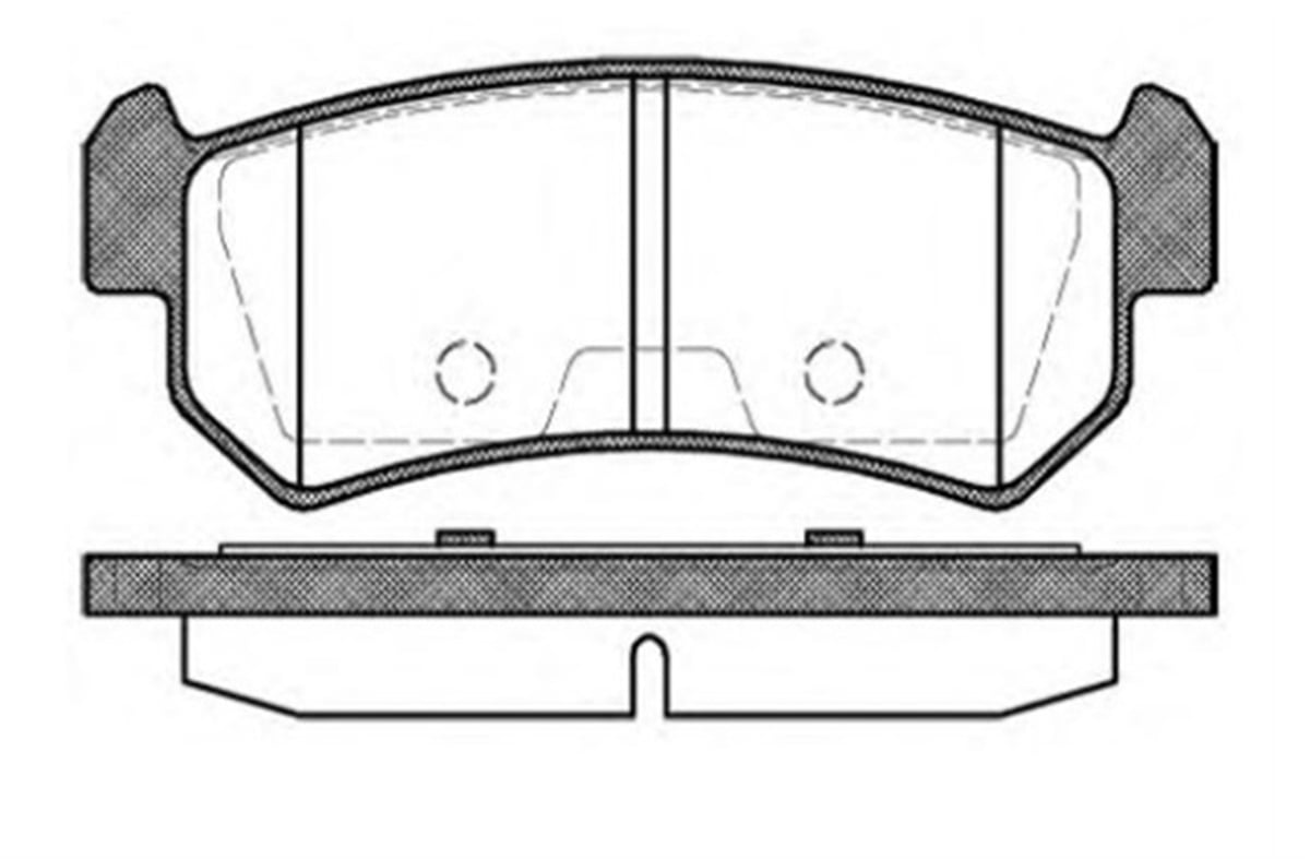 YEDEK PARÇABALATA FREN ARKA-CHEVROLET LACETTI 04>10  96405131 -MGA-55334MGAMGA-55334