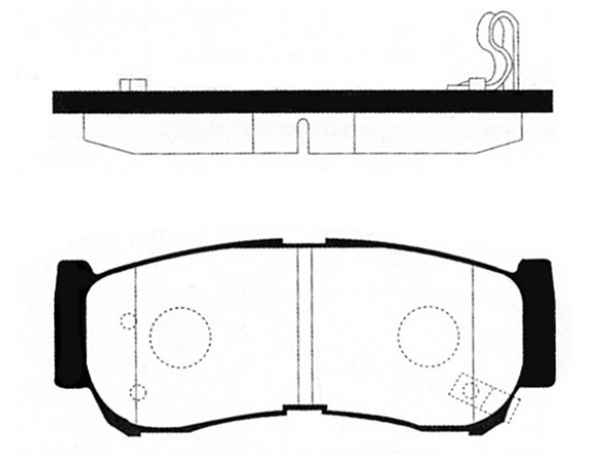 YEDEK PARÇABALATA FREN ARKA-HYUNDAI SANTAFE 2006>2011  / HYUNDAI  H-1 / STAREX MPV A1 2.5 CRDi 583022BA20 -MGA-55502MGAMGA-55502